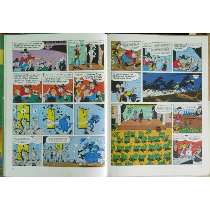 Bande dessinée LUCKY LUKE Le Cavalier Blanc Morris et Goscinny Dargaud 1975