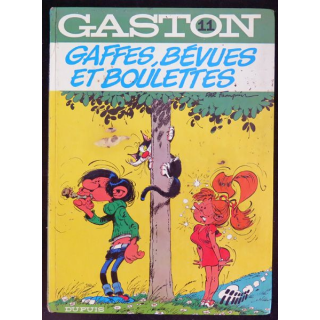 Bande dessinée GASTON 11 Bévues et boulettes Dupuis 1977