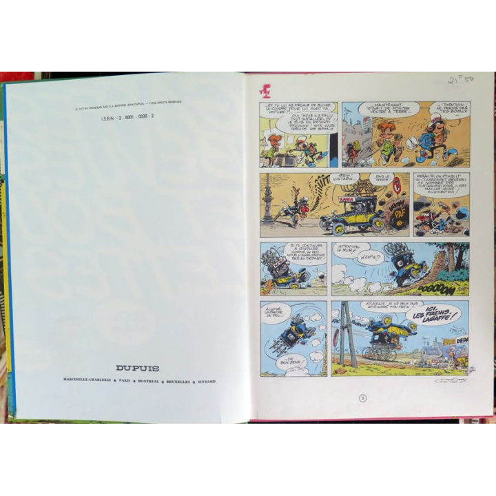 Bande dessinée GASTON 11 Bévues et boulettes Dupuis 1977