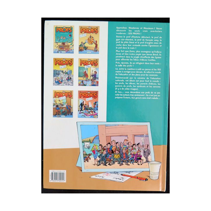 Bande dessinée LES PROFS Tome 6 Classe touriste Pica Erroc Bamboo 2004