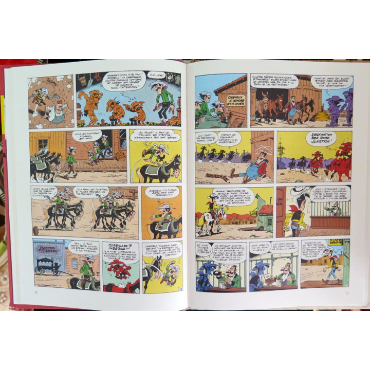Bande dessinée LUCKY LUKE Le Magot des Dalton Morris et Vicq Dargaud 1984et Goscinny Dargaud 1975