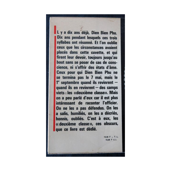 2ème classe à Dien Bien Phu de Erwan Bergot aux Editions La Table Ronde