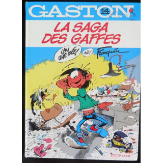 Bande dessinée GASTON 14 La Saga des gaffes Franquin Dupuis 1982