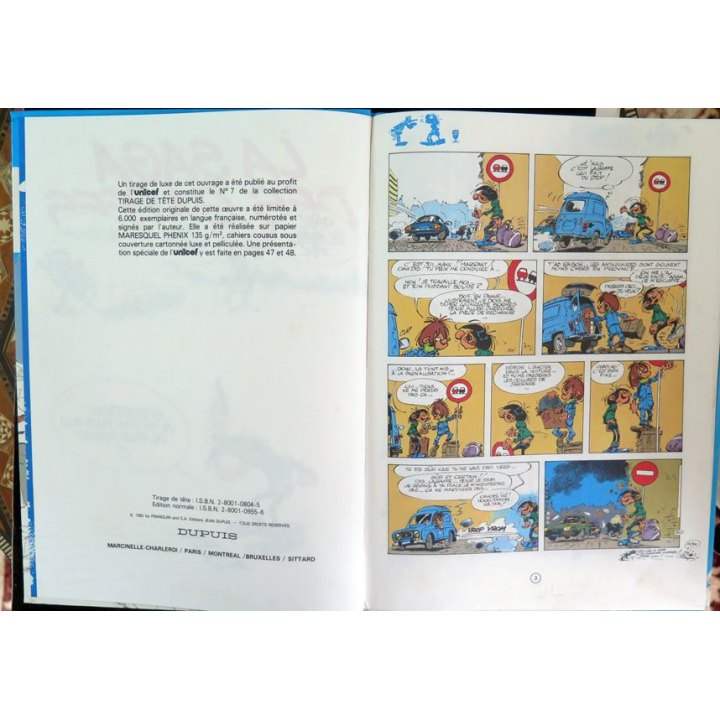 Bande dessinée GASTON 14 La Saga des gaffes Franquin Dupuis 1982