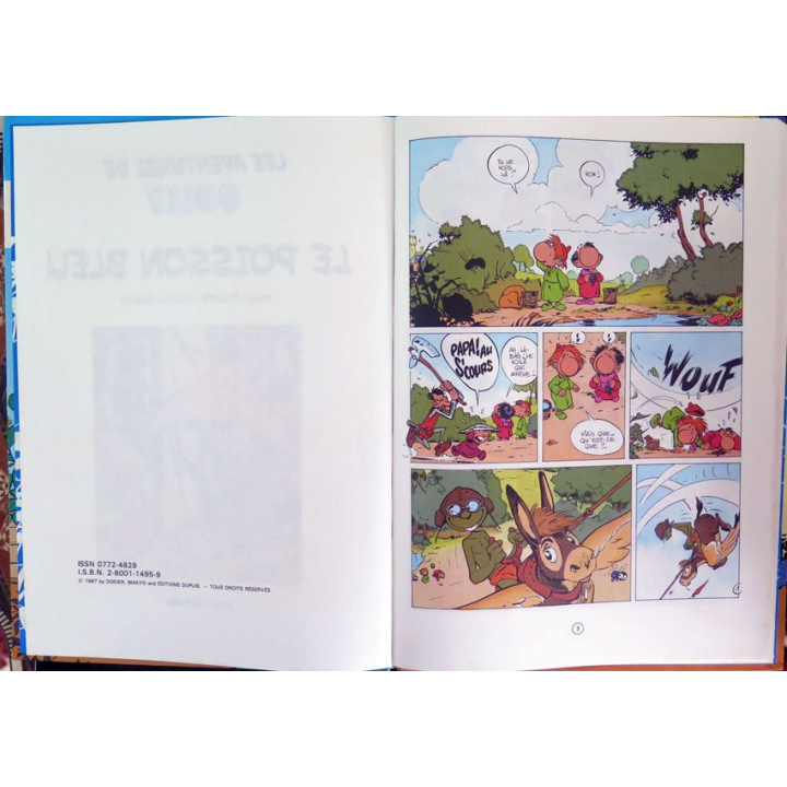 Bande dessinée LES AVENTURES DE GULLY Le poisson bleu Dodier Makyo Dupuis 1987
