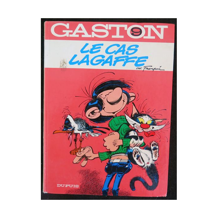 Bande dessinée GASTON 9 Le cas Lagaffe Franquin Dupuis 1977