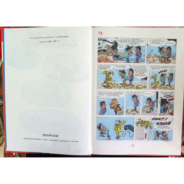 Bande dessinée GASTON 9 Le cas Lagaffe Franquin Dupuis 1977