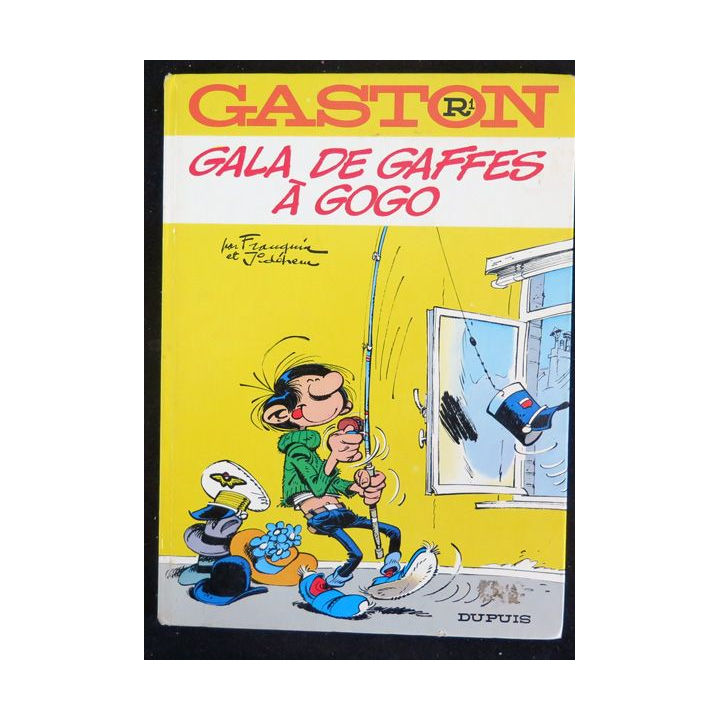Bande dessinée GASTON R1 Gala de gaffes à Gogo Franquin et Jidéhem Dupuis 1977