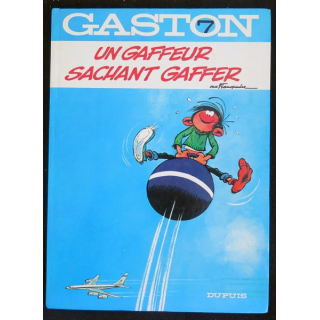 Bande dessinée GASTON 7 Un Gaffeur sachant gaffer Franquin Dupuis 1977