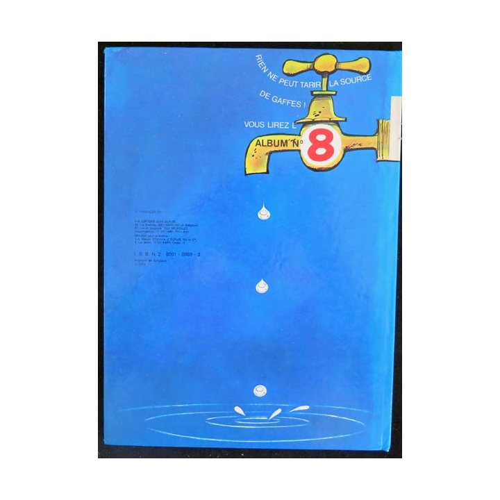 Bande dessinée GASTON 7 Un Gaffeur sachant gaffer Franquin Dupuis 1977