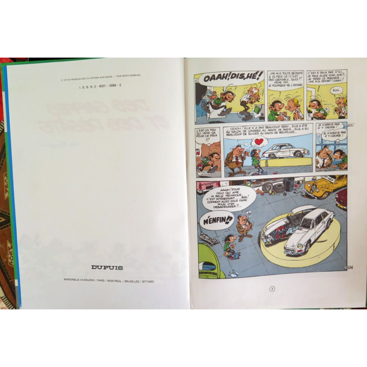 Bande dessinée GASTON 6 Des gaffes et des Dégats Franquin Dupuis 1979