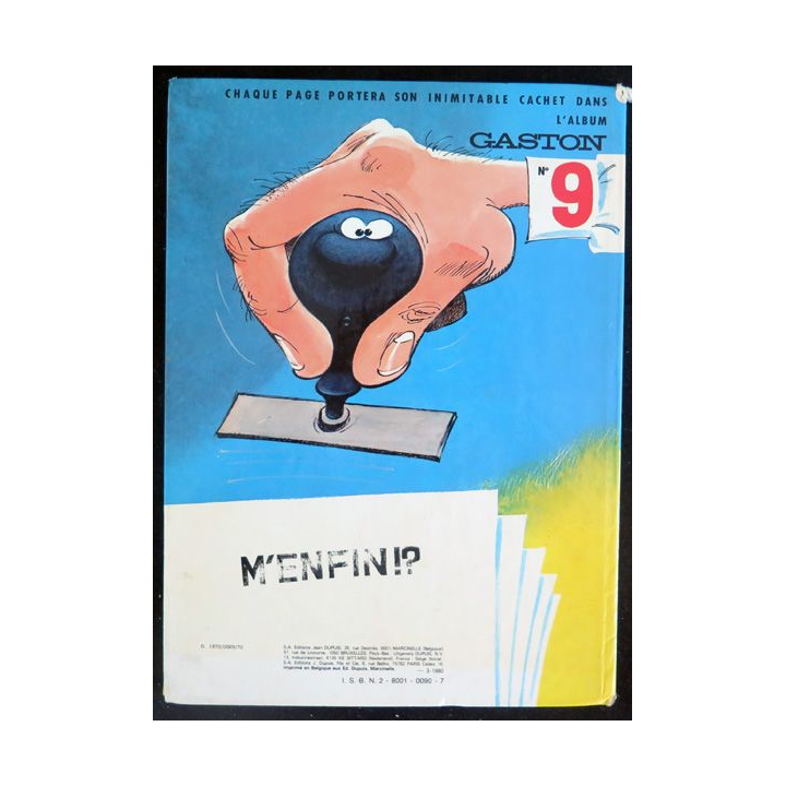 Bande dessinée GASTON 8 Lagaffe nous gâte Franquin Dupuis 1980