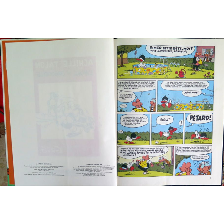 Bande dessinée ACHILLE TALON et l'arme du Crocodile par Greg Dzrgaud 1980