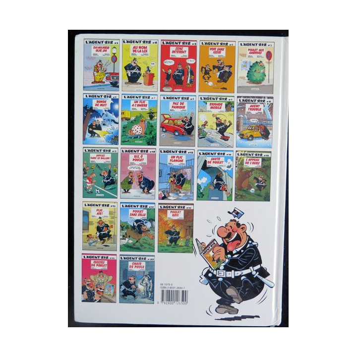 Bande dessinée L'AGENT 212 n° 20 Chair de poule Kox Cauvin Dupuis 1999