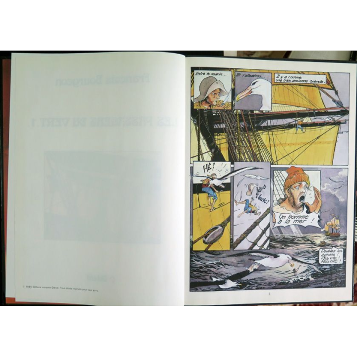 Bande dessinée LES PASSAGERS DU VENT 1 La fille sous la dunette Bourgeon Glénat 1984