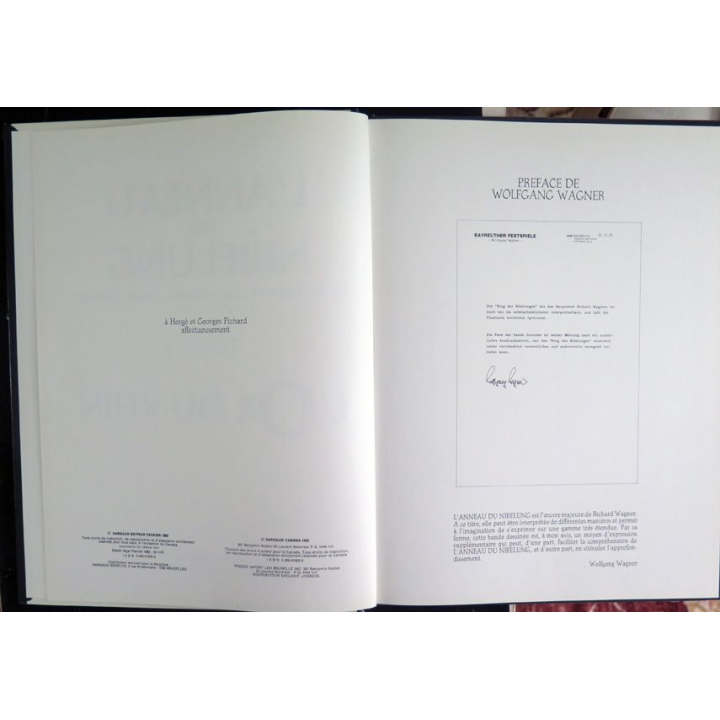 Bande dessinée L'ANNEAU DU LIBELUNG Tome 1 l'Or du Rhin Dargaud 1982