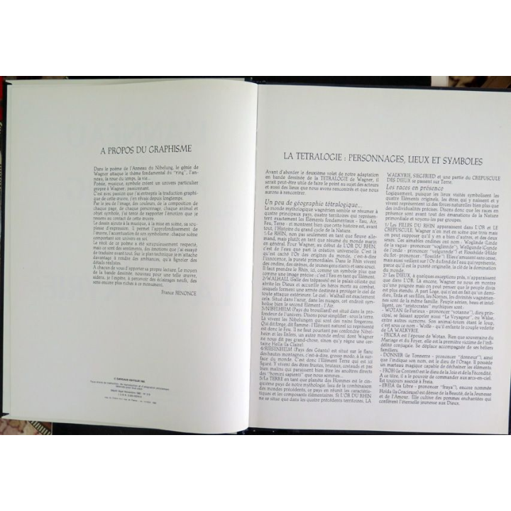 Bande dessinée L'ANNEAU DU LIBELUNG Tome 2 La Walkyrie Dargaud 1982