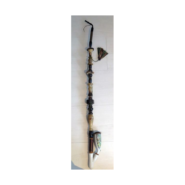 Pipe tyrolienne en bois Onyx et céramique 80 cm de longieur