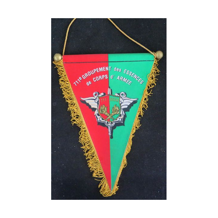 711° GECA : fanion du 711° Groupement des essences de Corps d'Armée 27 x 21 cm