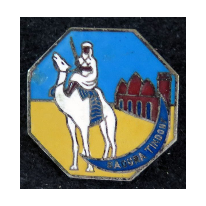 SAHARA : compagnie méhariste Saoura Tindouf Drago sable émaillé jaune Arthus Bertrand