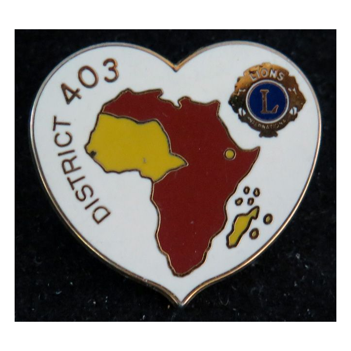 LIONS CLUB : insigne District 403 AFRIQUE 