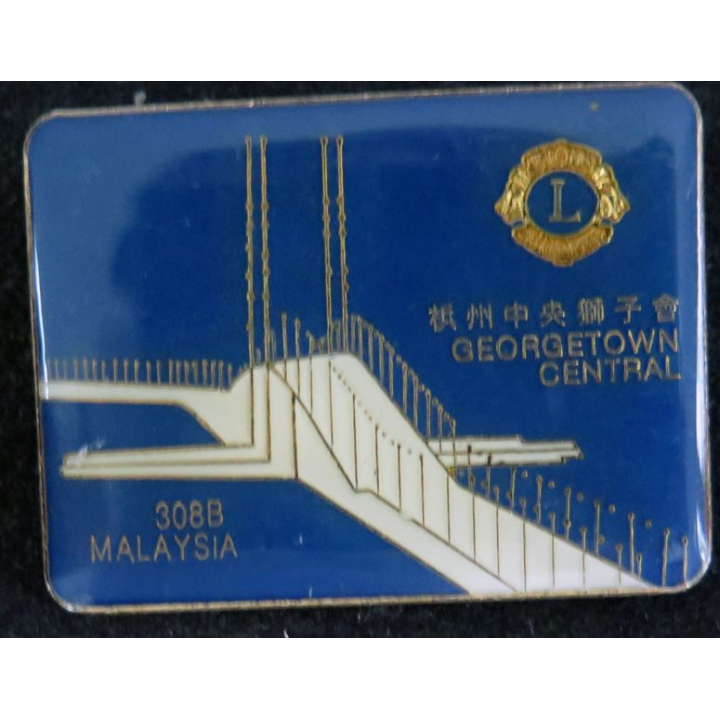 LIONS CLUB : insigne GEORGETOWN CENTRAL MALAYSIA 3088