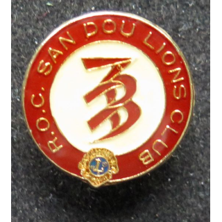 LIONS CLUB : insigne du Lions Club R.O.C SAN DOU 