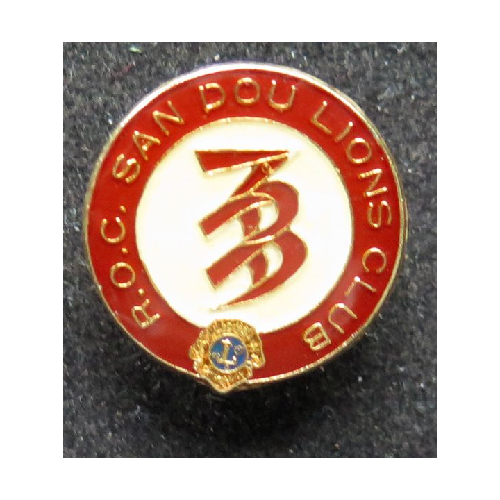 LIONS CLUB : insigne du Lions Club R.O.C SAN DOU 