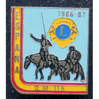 LIONS CLUB : insigne DM 116 ESPAGNA 1986-87