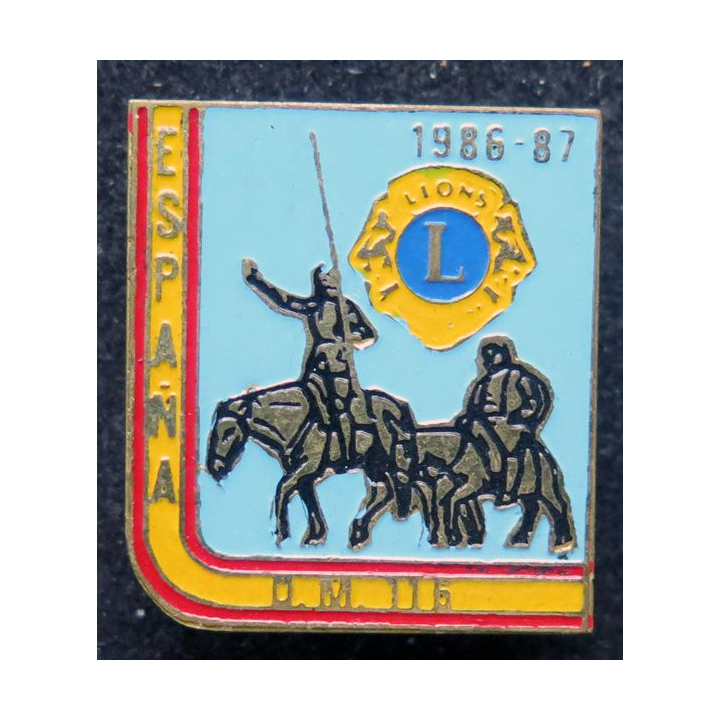 LIONS CLUB : insigne DM 116 ESPAGNA 1986-87
