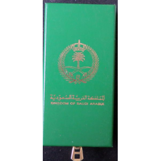 Boite de décotation de la médaille d'Arabie Saoudite Opération Daguet