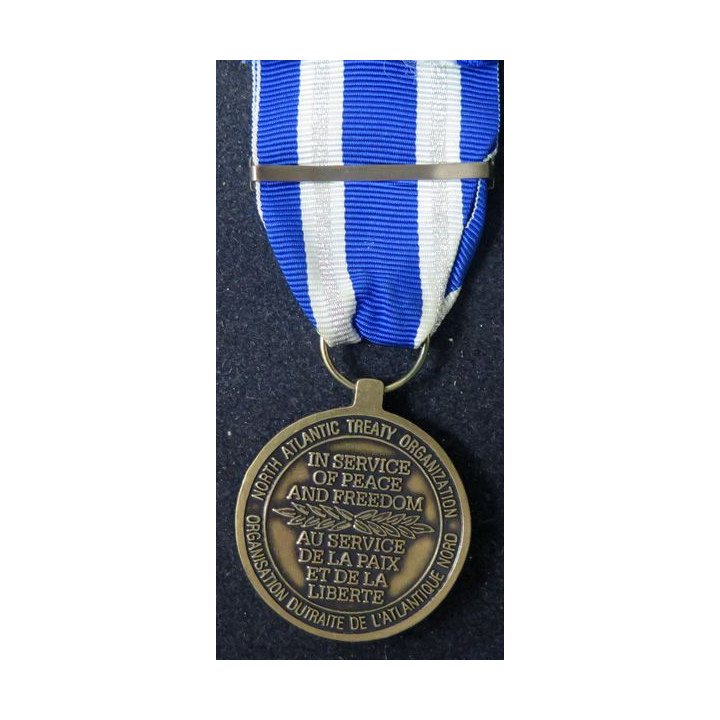 OTAN : médaille commémorative de l'OTAN avec barrette "ISAF" en Afghanistan