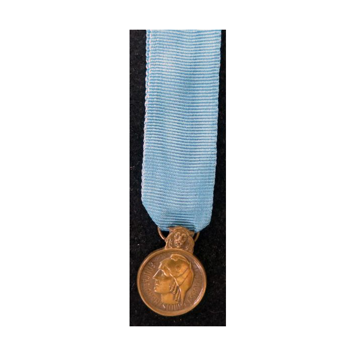 FRANCE : médaille miniature de la jeunesse et des sports en bronze