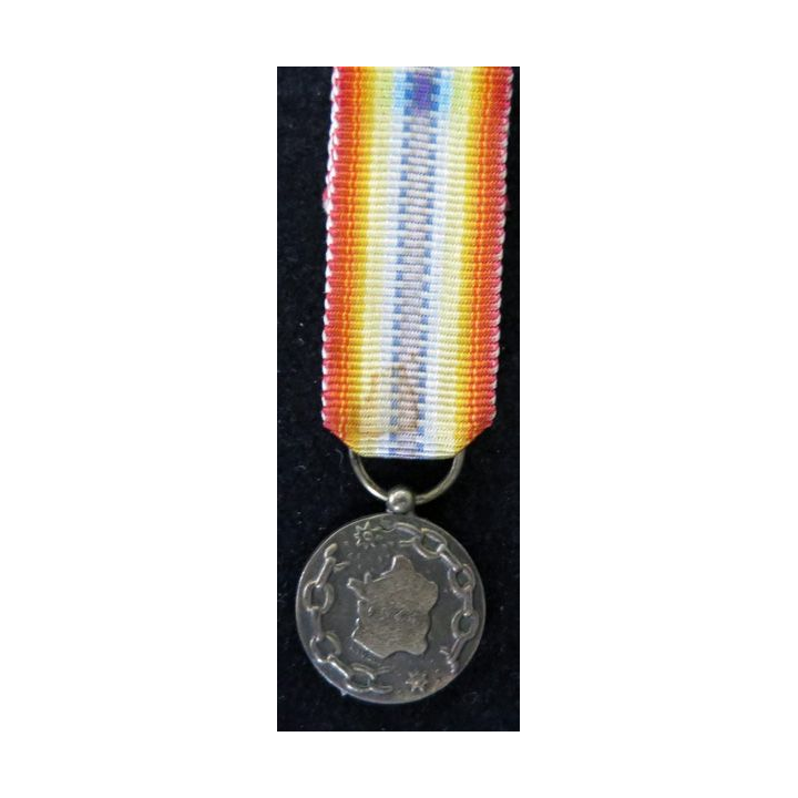 FRANCE : médaille miniature de la France libérée en bronze