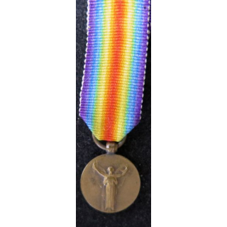 FRANCE : Médaille miniature interalliée en bronze
