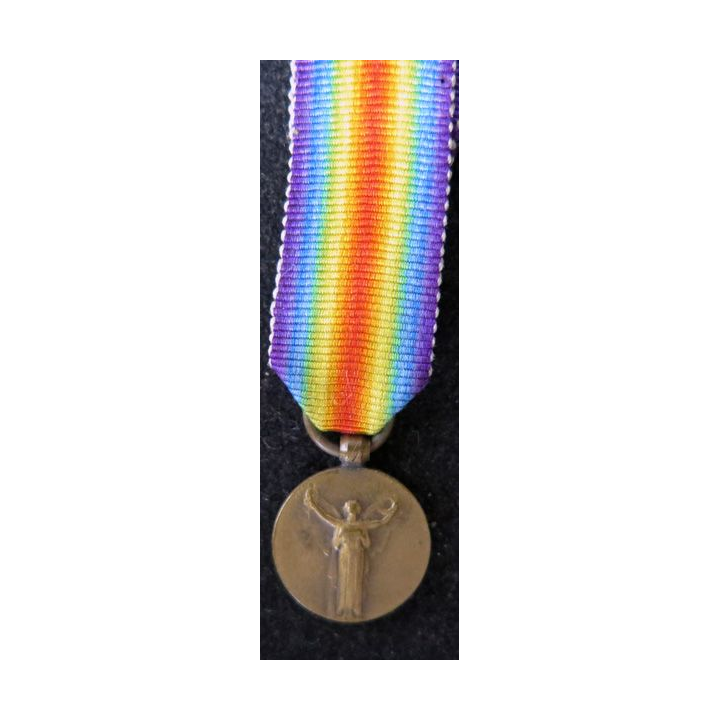 FRANCE : Médaille miniature interalliée en bronze