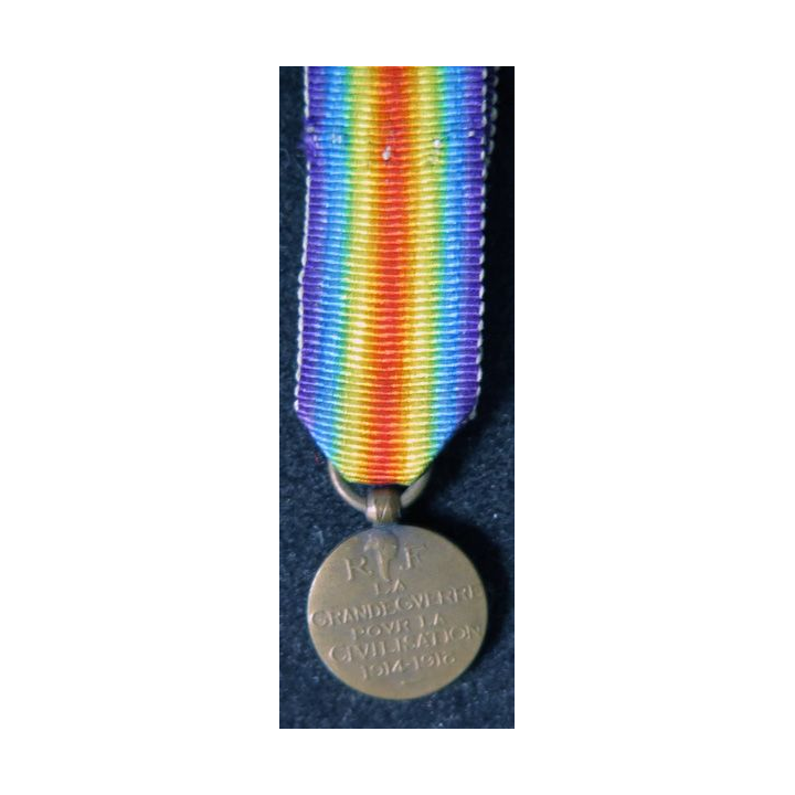 FRANCE : Médaille miniature interalliée en bronze