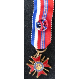 FRANCE : Médaille miniature officier 1° Classe de l'association Franco Britannique 1940 1944