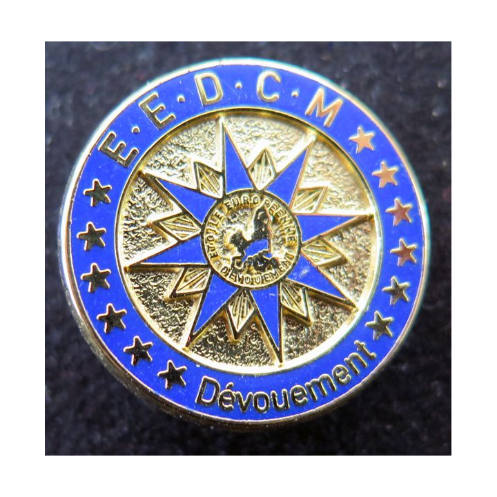 EEDCM : Pin's de l'Etoile Européenne de dévouement civil et militaire 