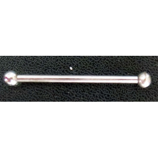 barrette tige à boule pour décoration de dimension 5 cm argentée