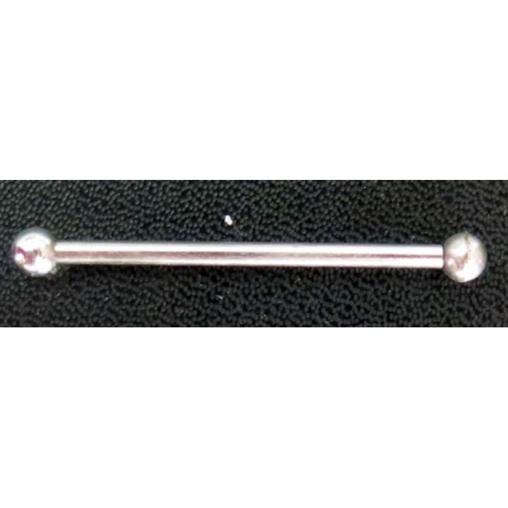 barrette tige à boule pour décoration de dimension 5 cm argentée