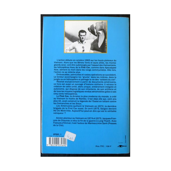 La cavalerie américaine au Vietnam "First Cav" de Jacques-François de Chaunac aux Editions Presses de La Cité