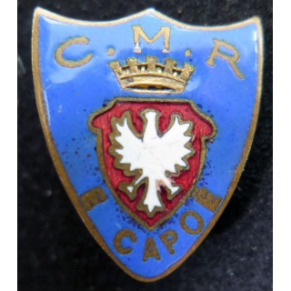 insigne de boutonnière du C.M.R de la ville de Rumilly en Savoie avec la devise E Capoë