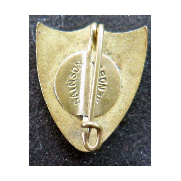 insigne de boutonnière du C.M.R de la ville de Rumilly en Savoie avec la devise E Capoë
