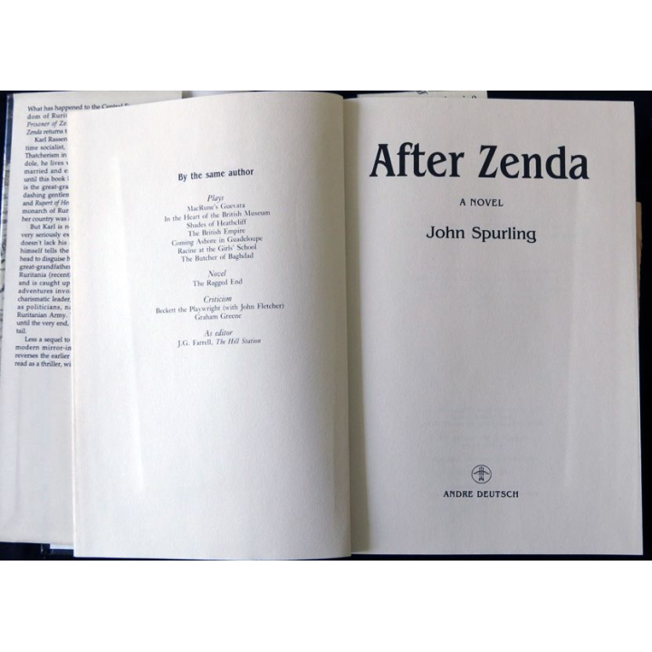 After Zenda de John Spurling aux éditions André Deutsch