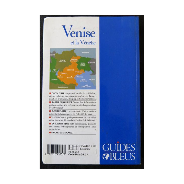 Guides Bleus - Venise et la Vénétie aux éditions Hachette