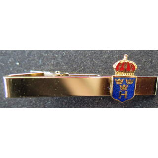 épingle de cravate auix armoireries de la Suède longueur 5 cm