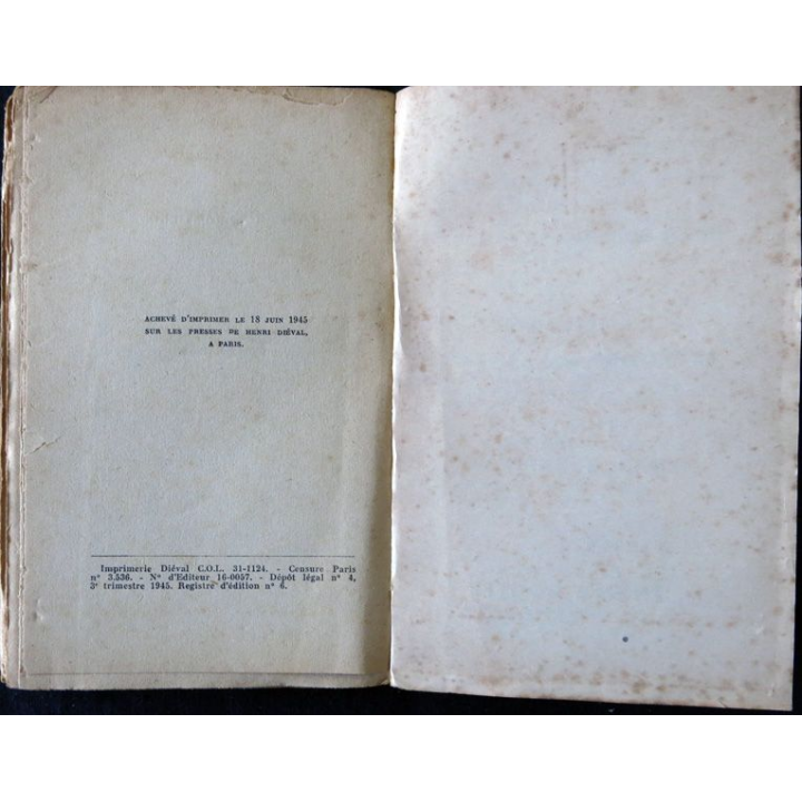 Hitler que j'ai vu naitre (1945) de Rober Bouchez aux éditions Jacques Melot Paris