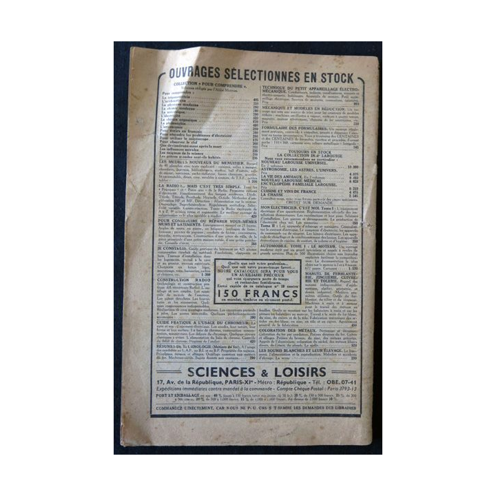Editions La jeunesse : Bricolons Décembre 1959  aux éditions La jeunesse