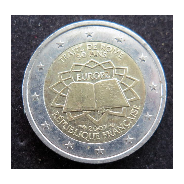 FRANCE : Pièce de 2 euros des 50 ans du traité de Rome 2007 